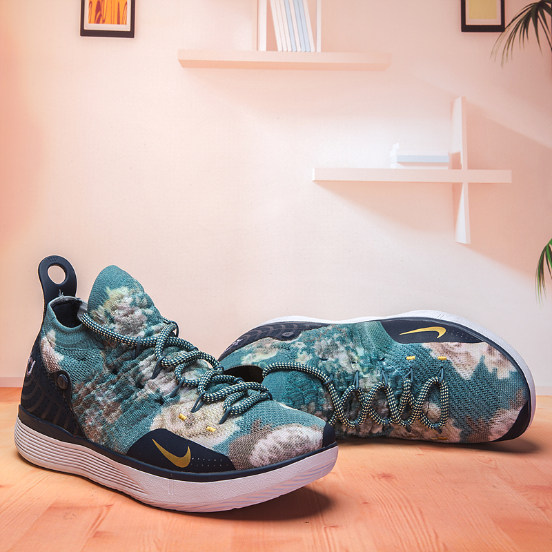 Nike Kevin Durant 11 Flor Print Green Shoes